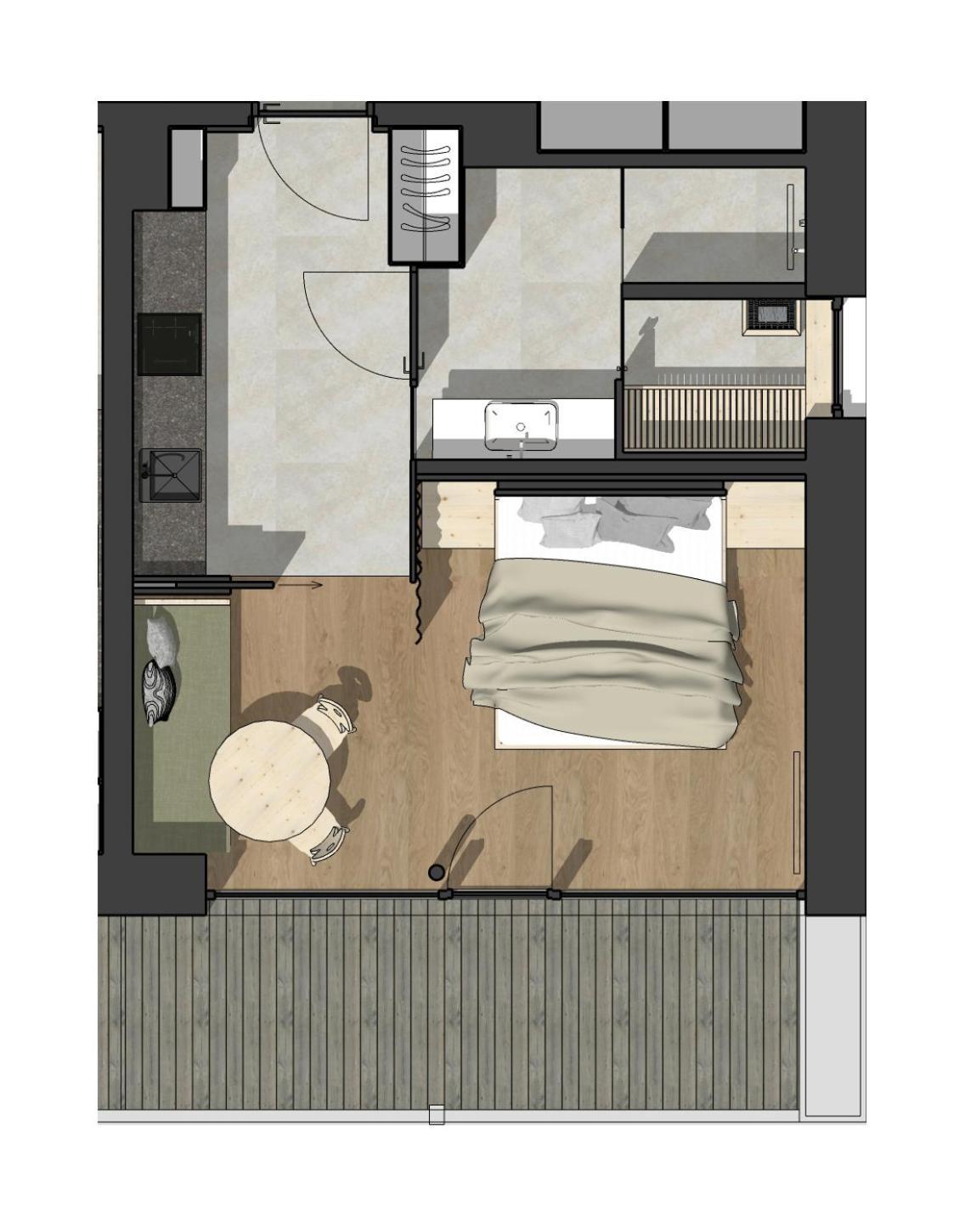 Appartements Zi Ranna 산타 마달레나 인 카시에스 객실 사진
