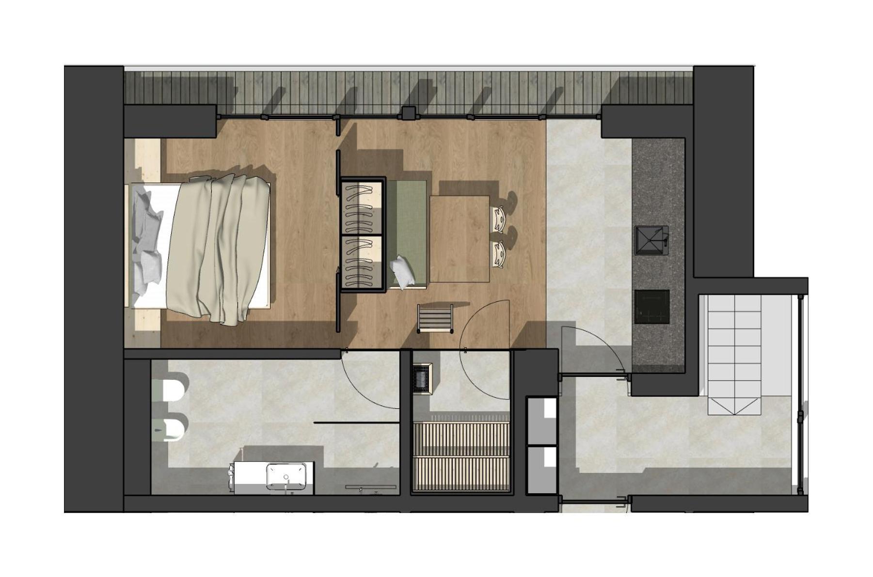 Appartements Zi Ranna 산타 마달레나 인 카시에스 객실 사진